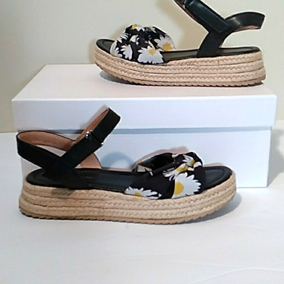 Cute Canvas Daisey Print Shoes with Velcro Close - Picture 3 of 9